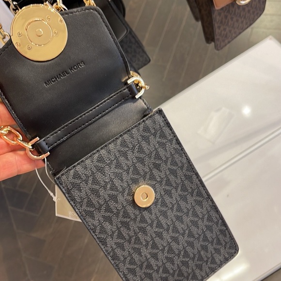 Michael Kors Carmen Small Logo Smartphone Crossbody Bag
Black - Picture 8 of 16